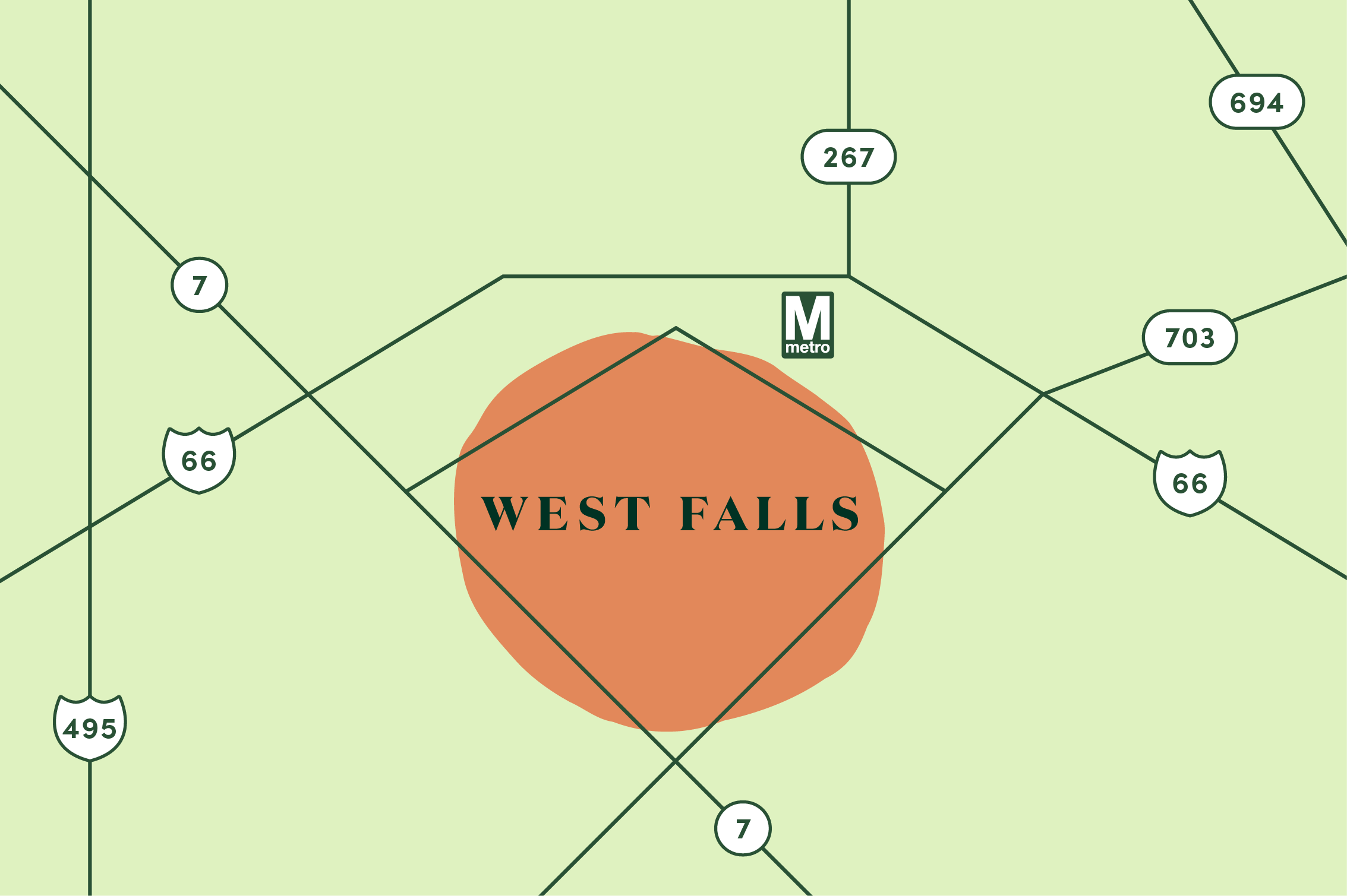 West Falls Map
